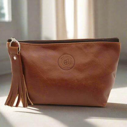 Cammy Leather Cosmetic Bag