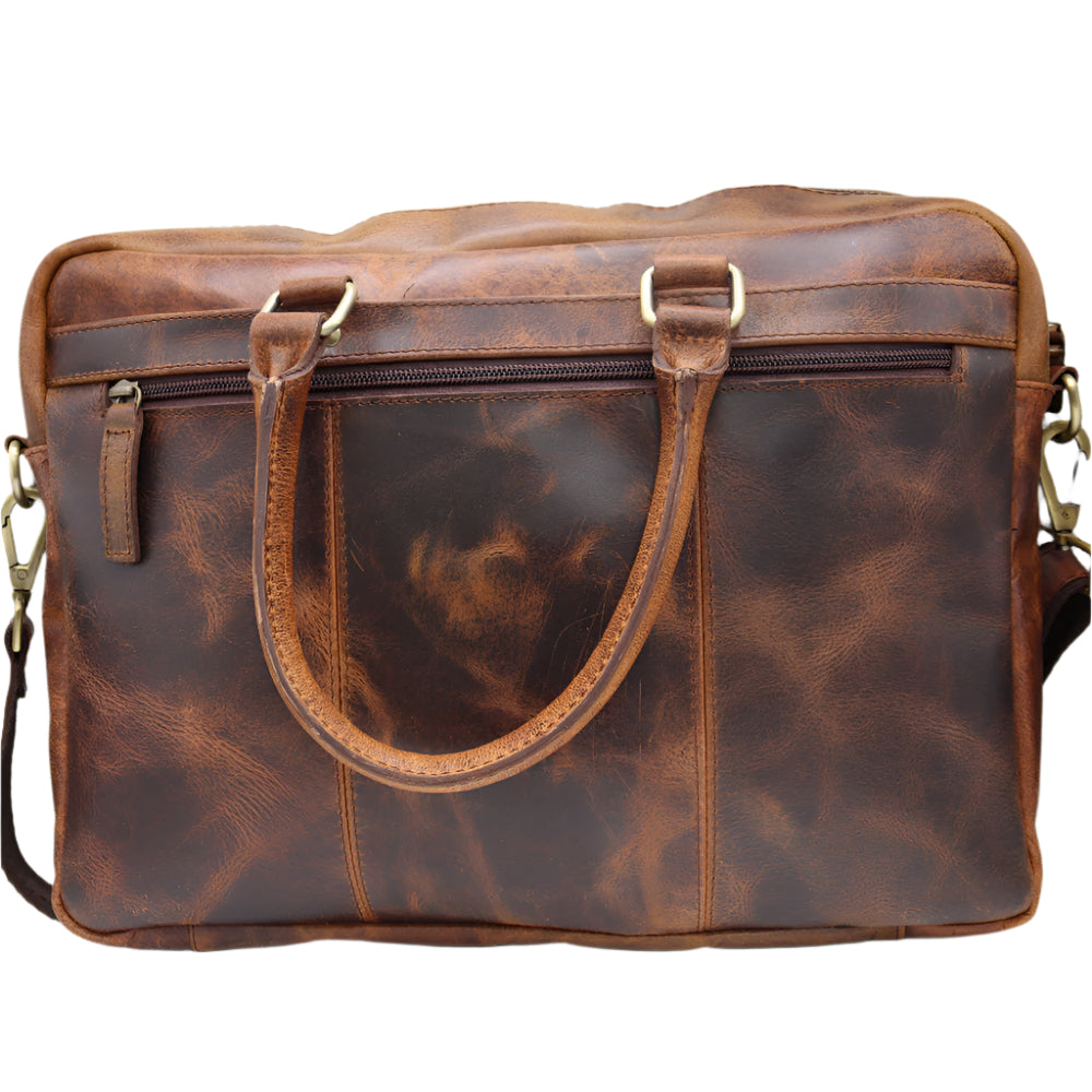 Capri Classic Leather Laptop Bag