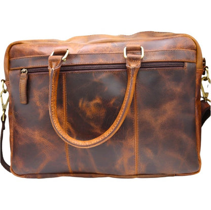 Capri Classic Leather Laptop Bag