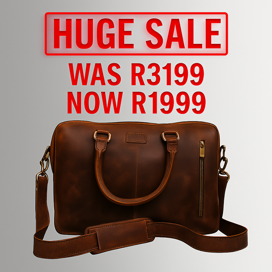 Capri Classic Leather Laptop Bag