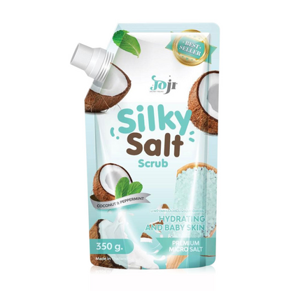 Silky Coconut and Peppermint  Salt Scub