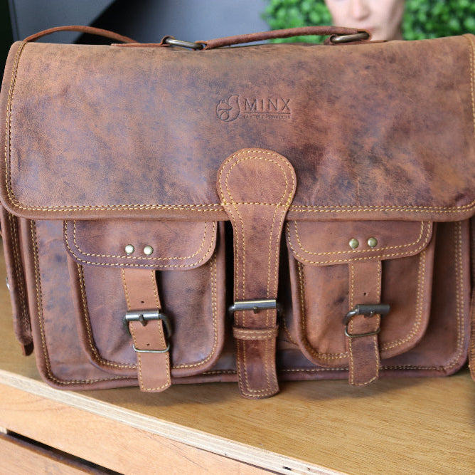 Barbados Leather Laptop Bag