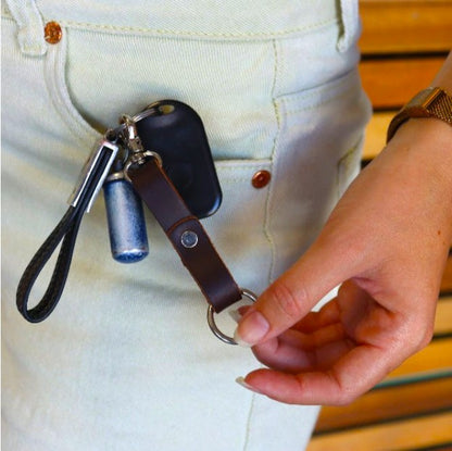 His & Her's Leather Key Rings