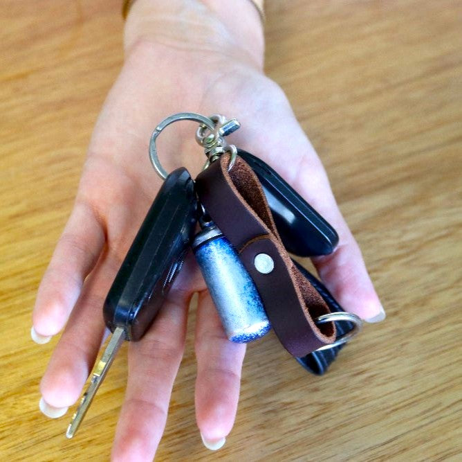 His & Her's Leather Key Rings