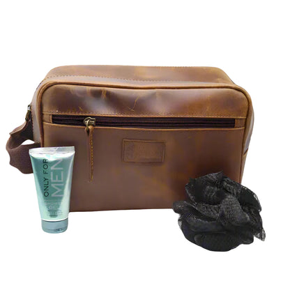 Legacy Leather Toiletry Kit Combo