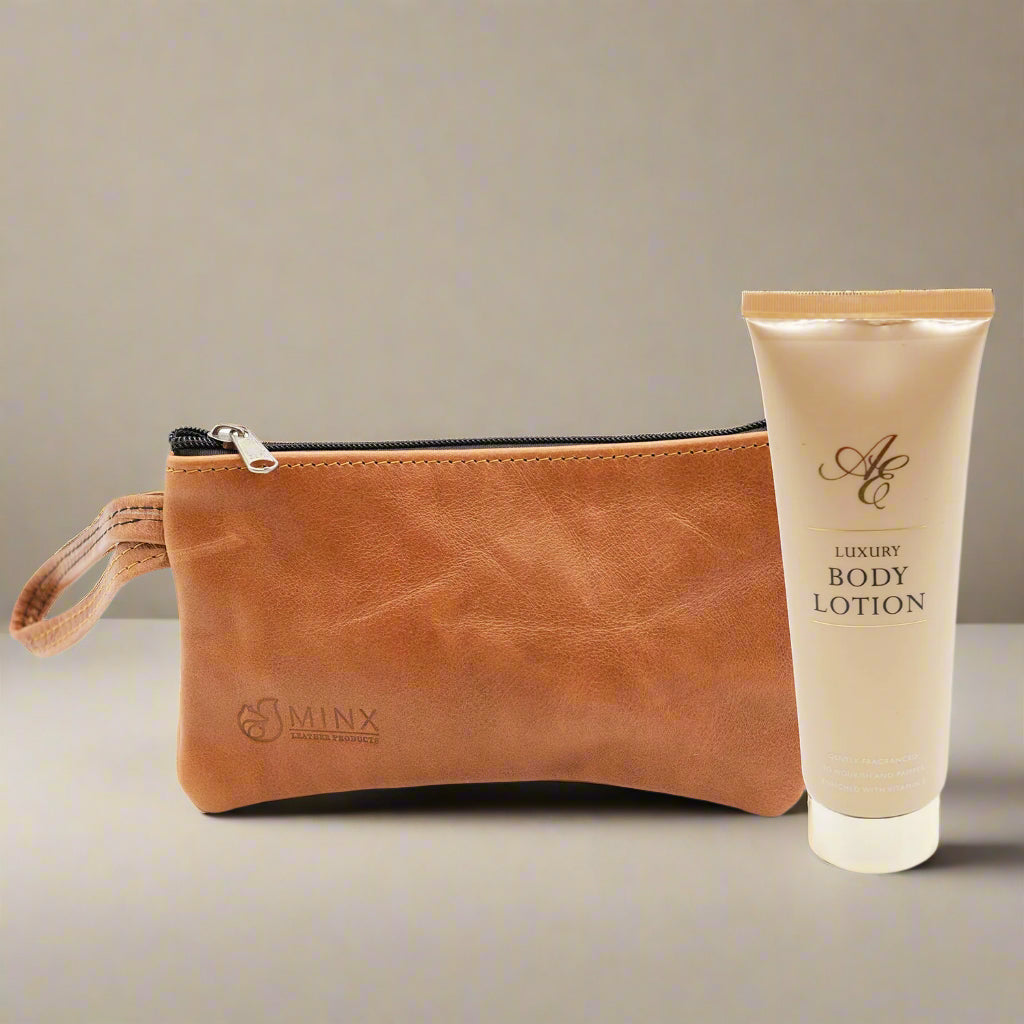Make Up Bag and Body Lotion Gift Set WOMENS DAY
