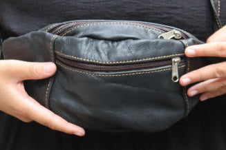 Leather Moon Bag