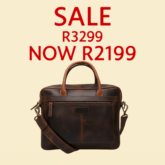 Mykonos Leather Laptop Bag