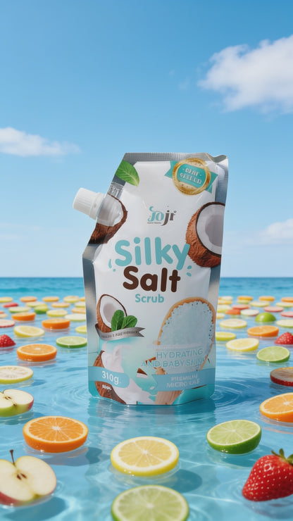 Silky Coconut and Peppermint  Salt Scub