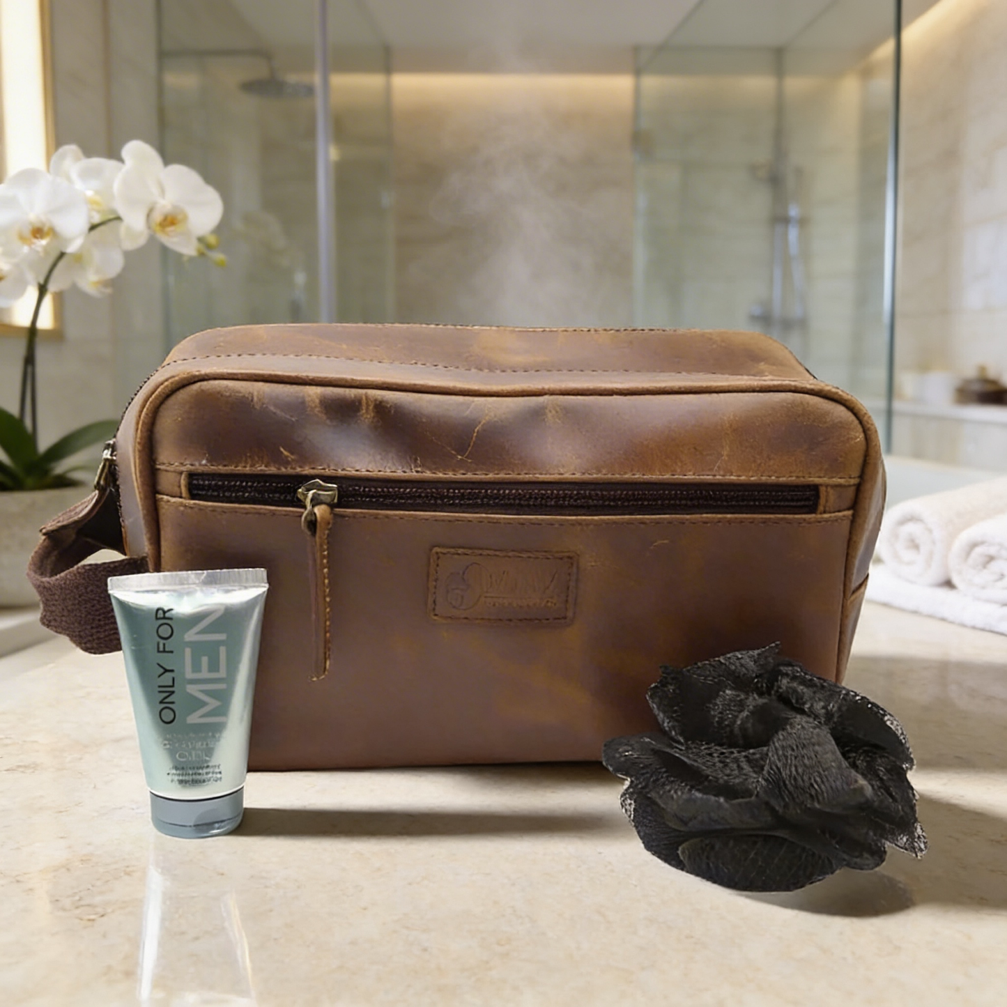 Legacy Leather Toiletry Kit Combo