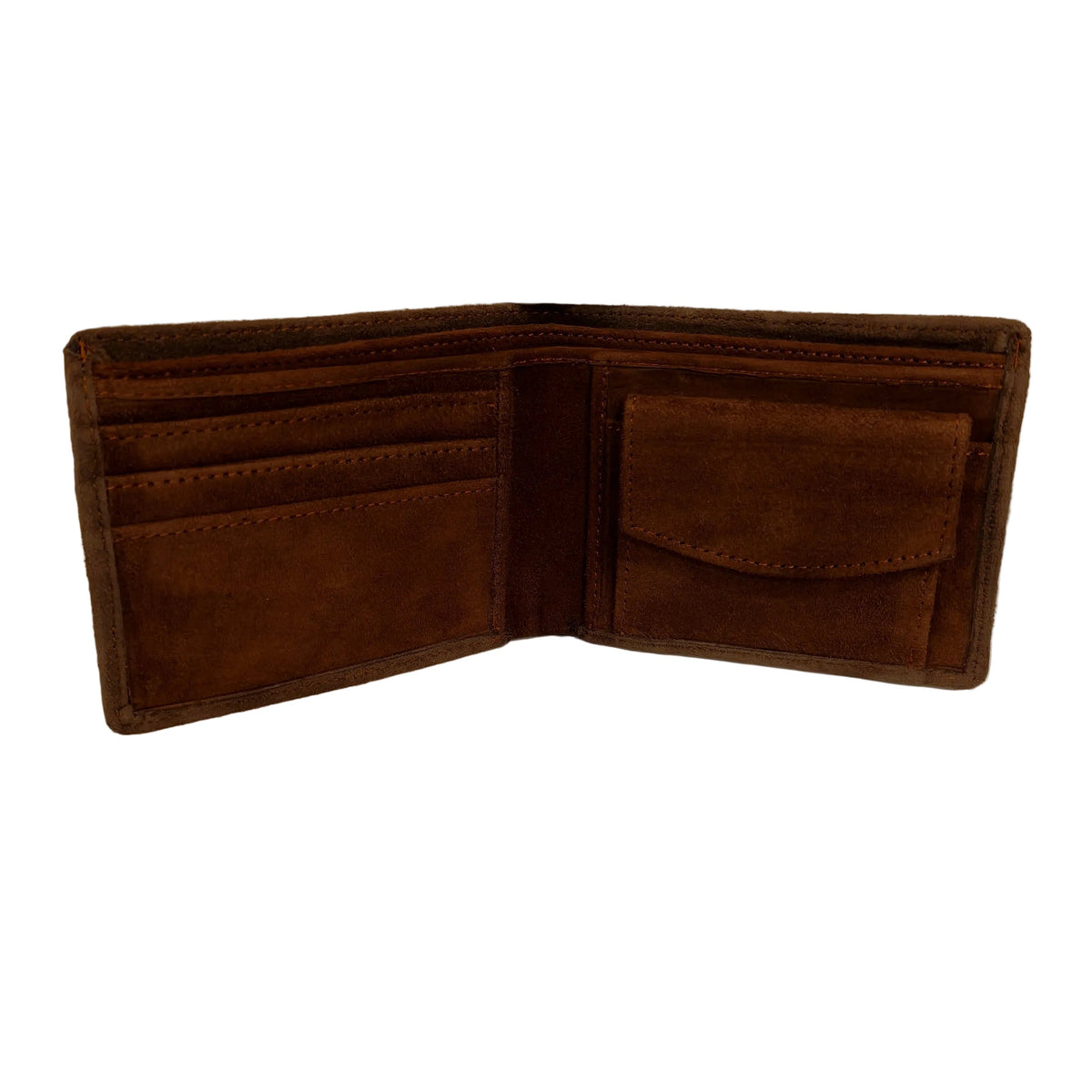 Suede Camel Leather Men’s Wallet