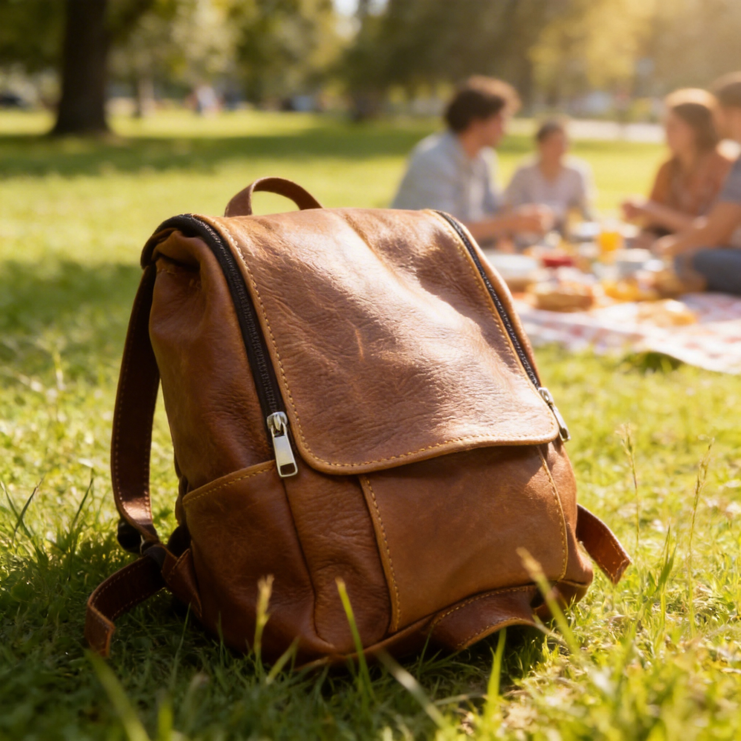 Mini Chicago Leather Backpack