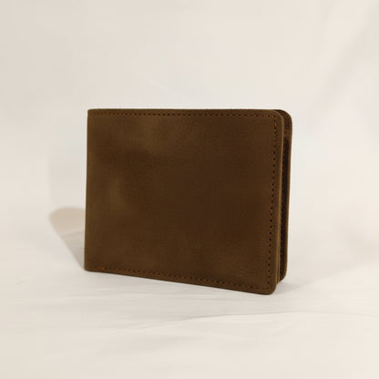 Suede Camel Leather Men’s Wallet