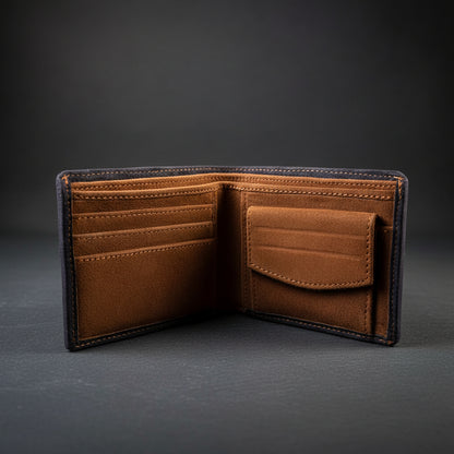 Suede Camel Leather Men’s Wallet