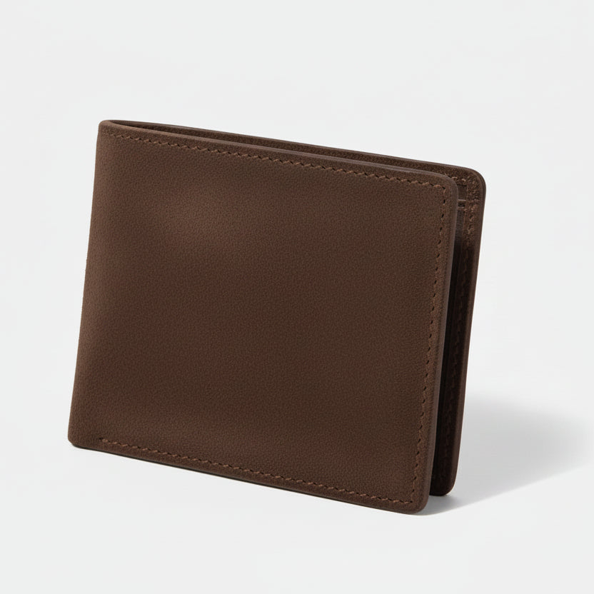 Suede Camel Leather Men’s Wallet