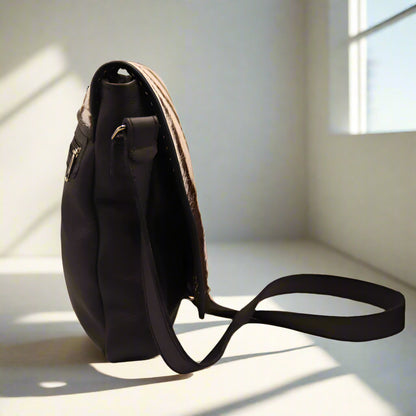 Zebra with  Flap Slingbag