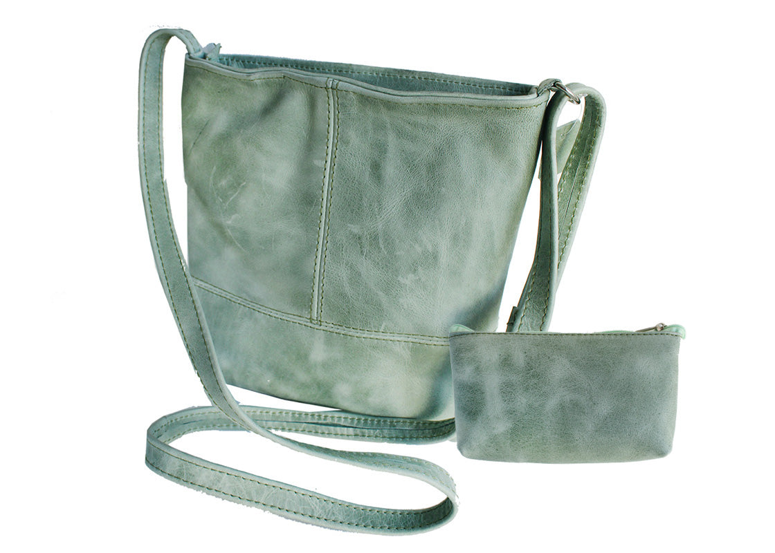 Green Leather Sling Combo