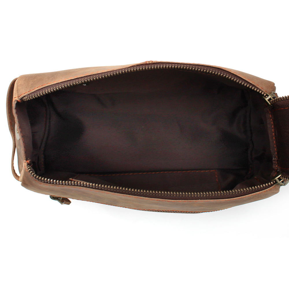 Toiletry Bag Buffalo Leather - Gift Set