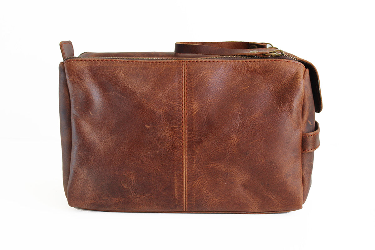 Toiletry Bag Buffalo Leather - Gift Set