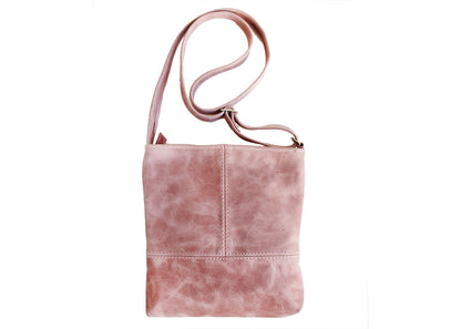 Pink Leather Sling Bag