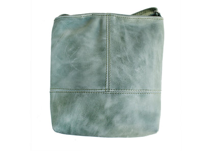 Green Leather Slingbag