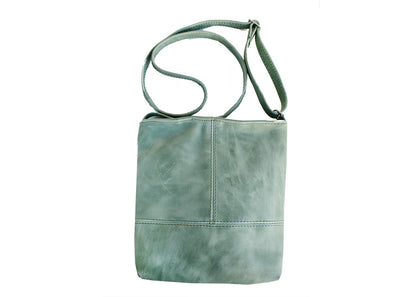 Green Leather Slingbag