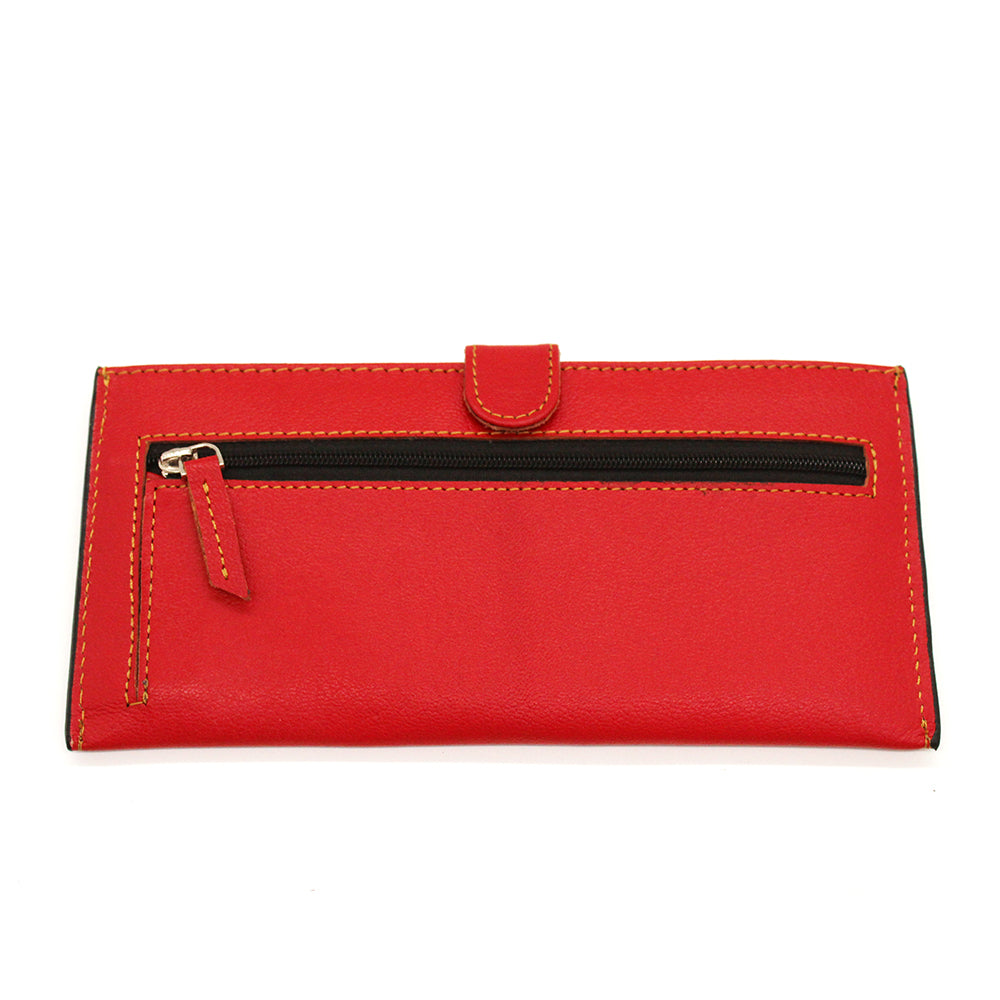 Sleek Red Ladies Wallet