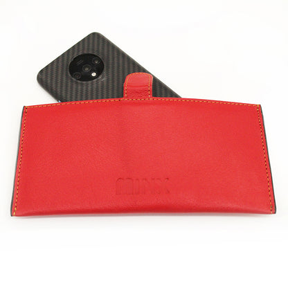 Sleek Red Leather Ladies Wallet