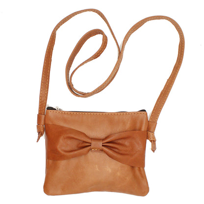 Gabby Leather Sling Bow Bag